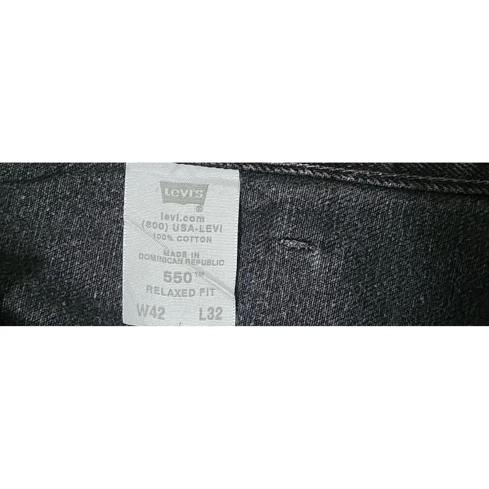 Vintage Levi's 505 Jeans‎ Men's 42 X 32 Relaxed Fit Jeans Black Straight Leg